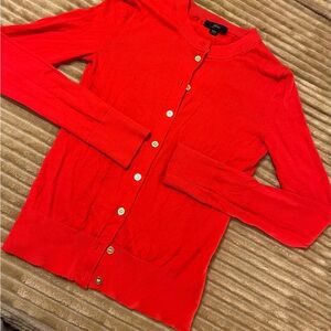 J. Crew Vibrant Red Women's Cardigan